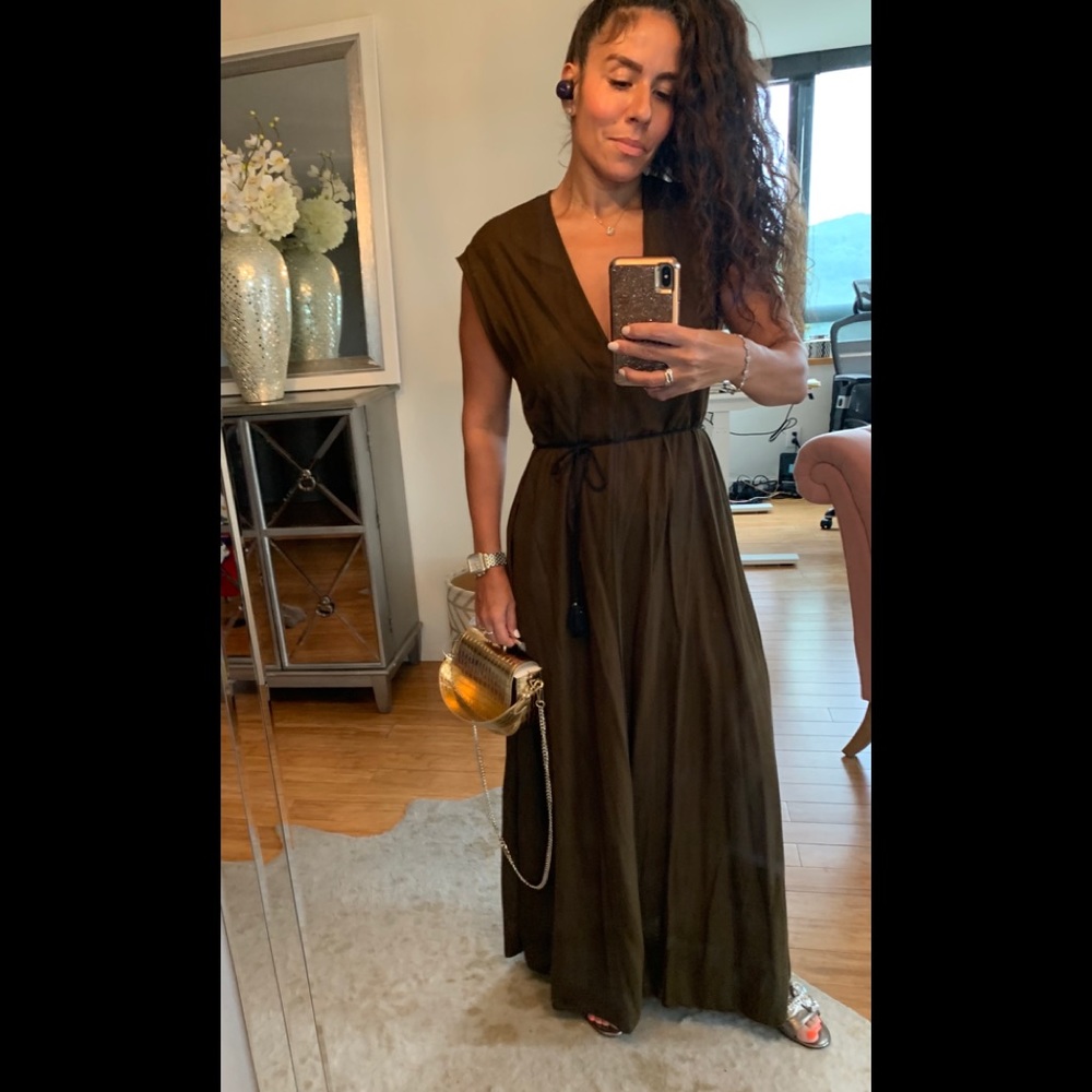 🔥🔥Beautiful Zara Maxi Dress in Chocolate Brown😍 - Picture 2 of 4